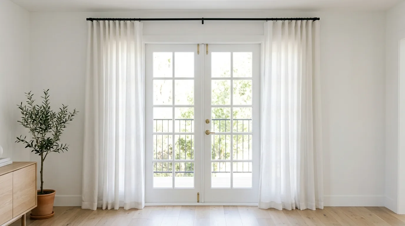 Use tiebacks to keep doors functional